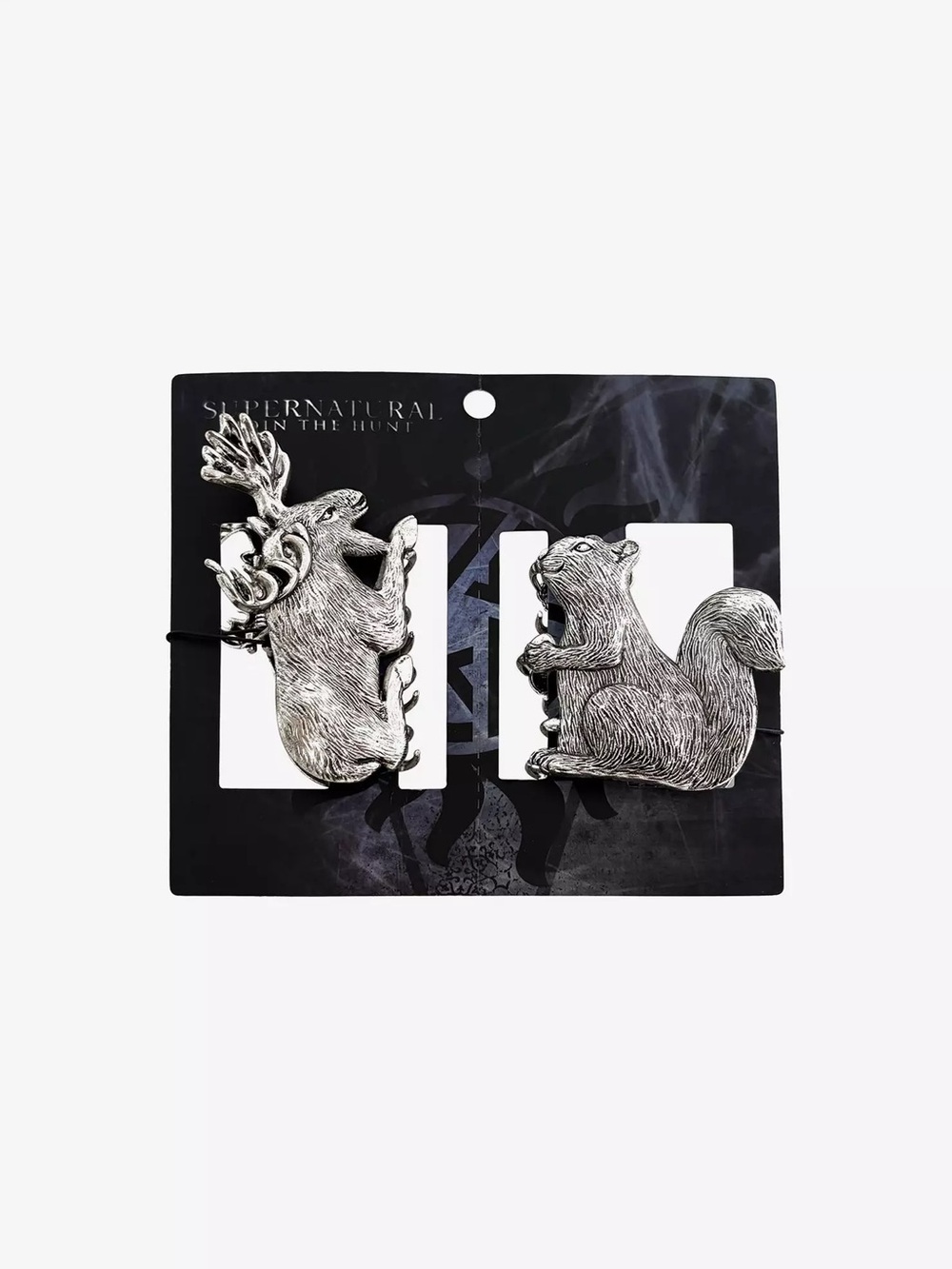 Supernatural Moose & Squirrel Claw Hair Clip Set NEW Stunning Good Quality